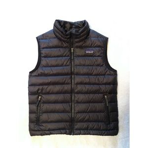 Patagonia Down Sweater Vest Boy’s L-12 Black
